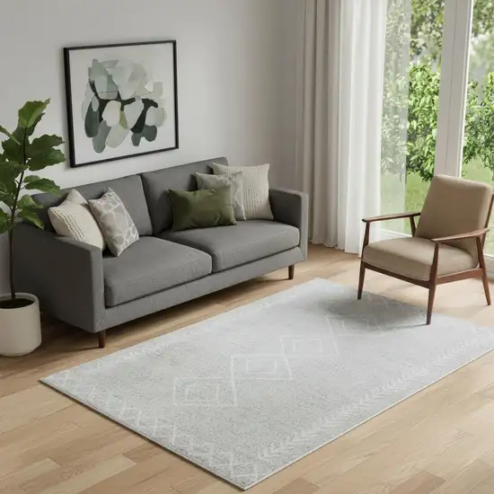 Gray Diamond Area Rug Photo 1