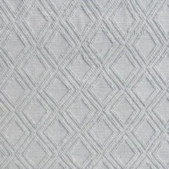 Gray Geometric Handmade Area Rug Photo 4