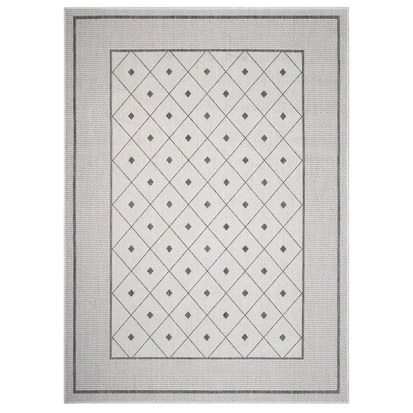 Gray Diamonds Indoor Outdoor Area Rug Photo 1