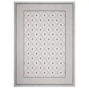 Photo of Gray Diamonds Indoor Outdoor Area Rug