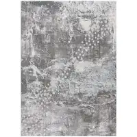 Photo of Gray Distressed Abstract Area Rug