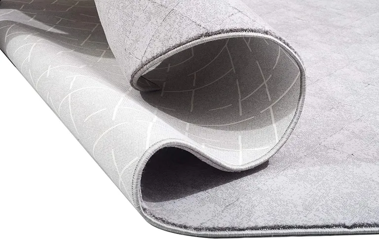 Gray Distressed Diamonds Area Rug Photo 1