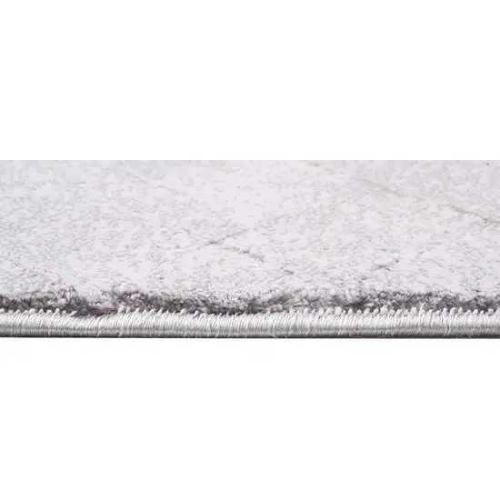 Gray Distressed Diamonds Area Rug Photo 5