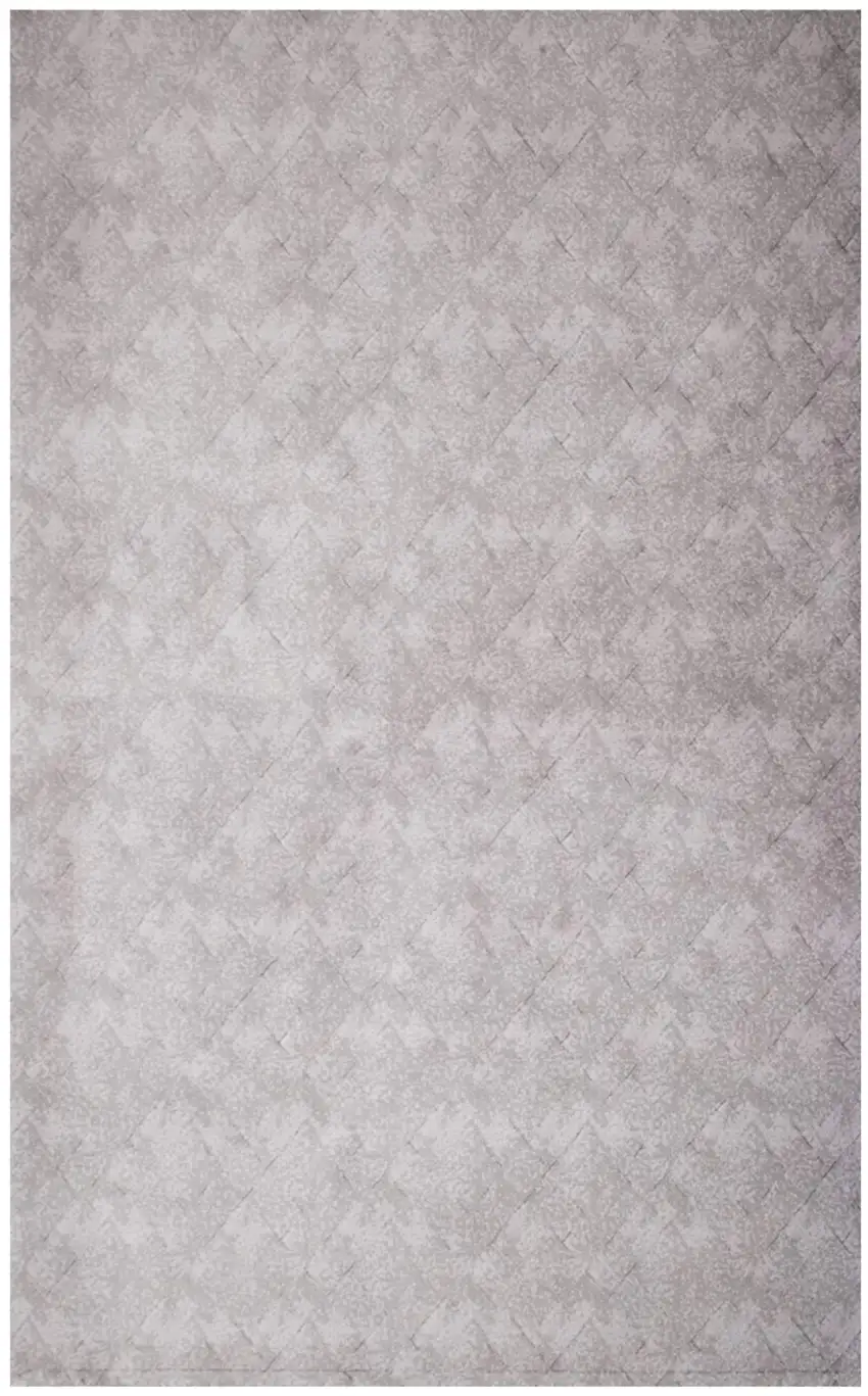 Gray Distressed Diamonds Area Rug Photo 1