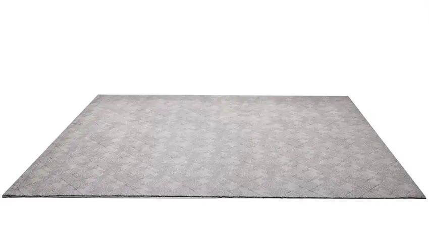 Gray Distressed Diamonds Area Rug Photo 3