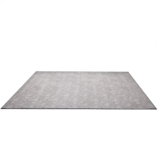 Gray Distressed Diamonds Area Rug Photo 3