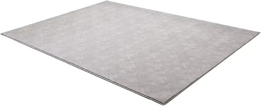 Gray Distressed Diamonds Area Rug Photo 4
