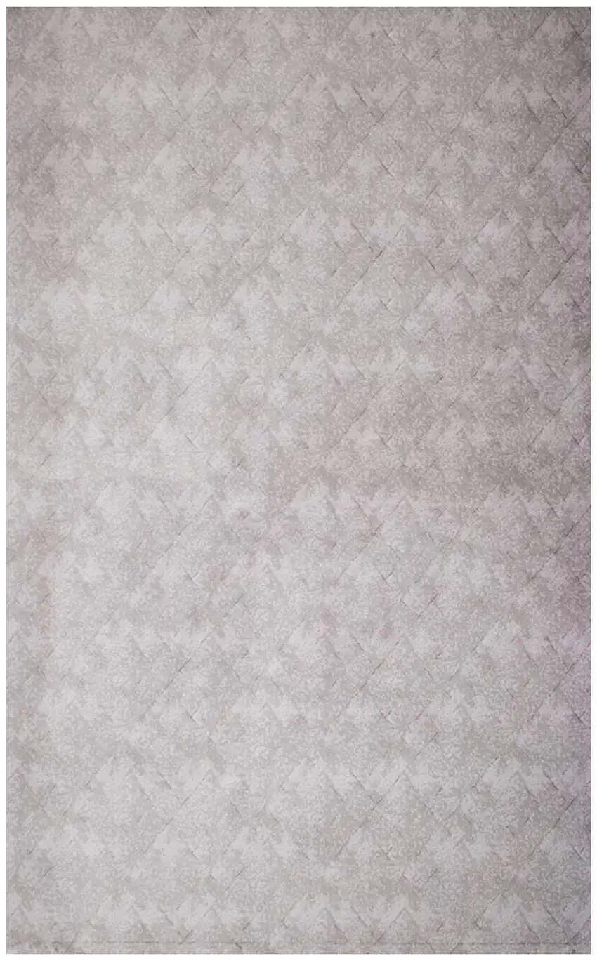 Gray Distressed Diamonds Area Rug Photo 3