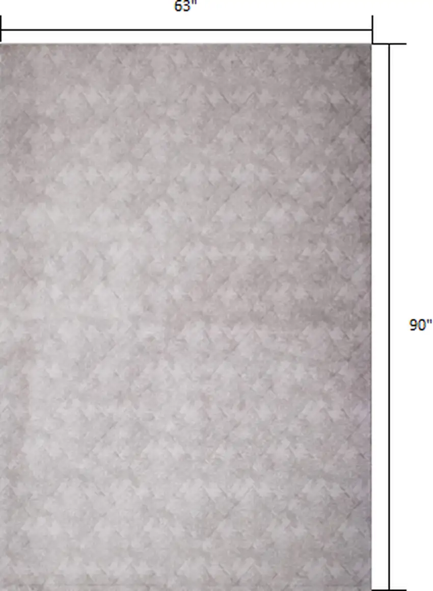 Gray Distressed Diamonds Area Rug Photo 8