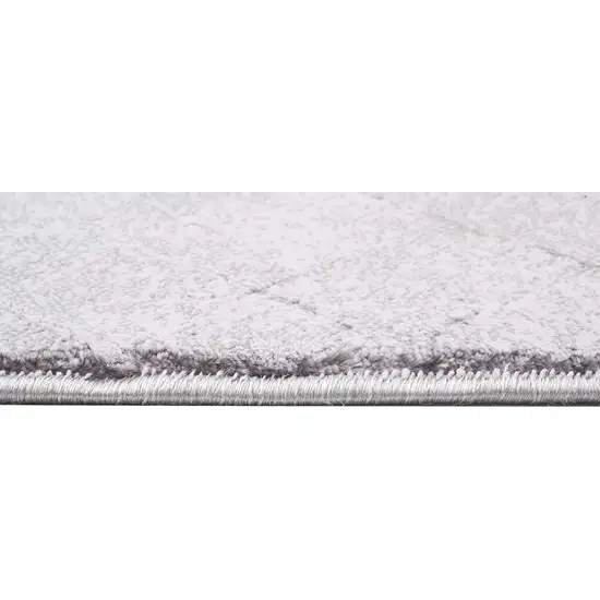 Gray Distressed Diamonds Area Rug Photo 6