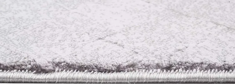 Gray Distressed Diamonds Area Rug Photo 5