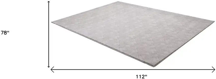 Gray Distressed Diamonds Area Rug Photo 3