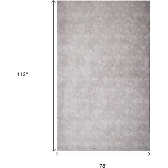 Gray Distressed Diamonds Area Rug Photo 8