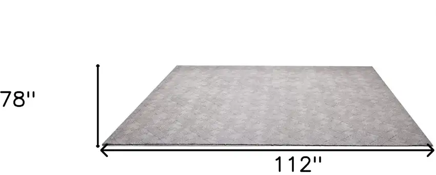 Gray Distressed Diamonds Area Rug Photo 7