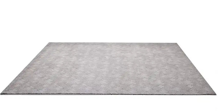 Gray Distressed Diamonds Area Rug Photo 1
