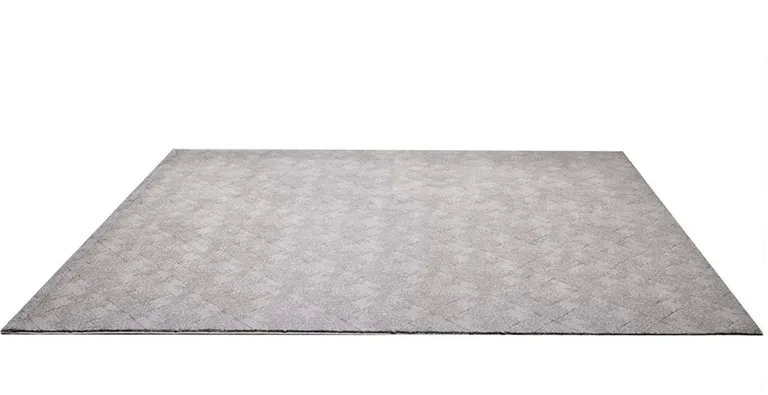 Gray Distressed Diamonds Area Rug Photo 5