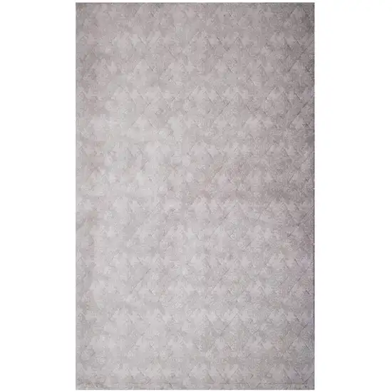 Gray Distressed Diamonds Area Rug Photo 2