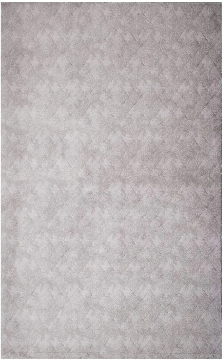 Gray Distressed Diamonds Area Rug Photo 2