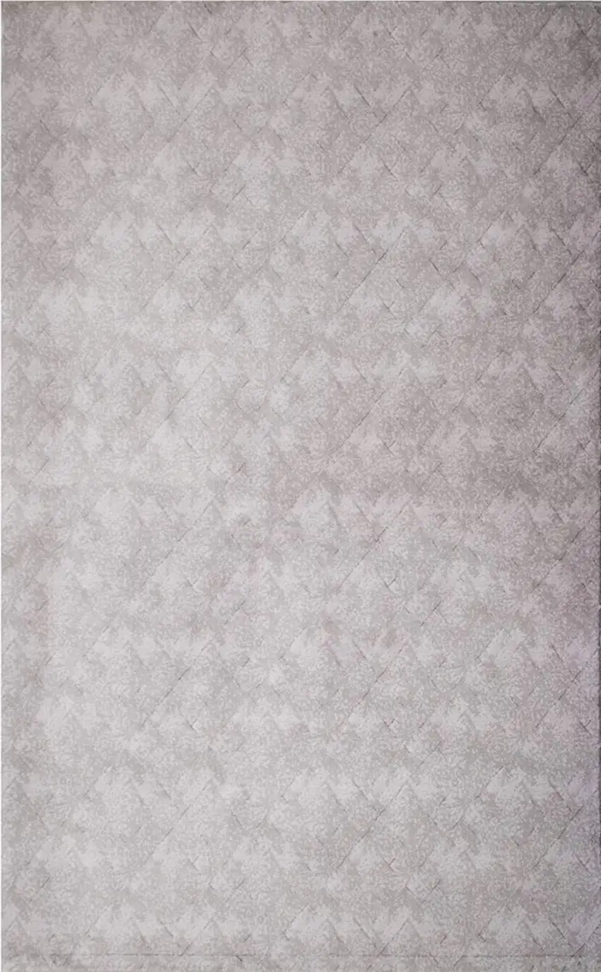 Gray Distressed Diamonds Area Rug Photo 5