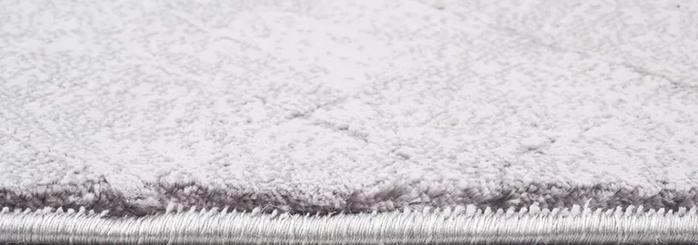 Gray Distressed Diamonds Area Rug Photo 4