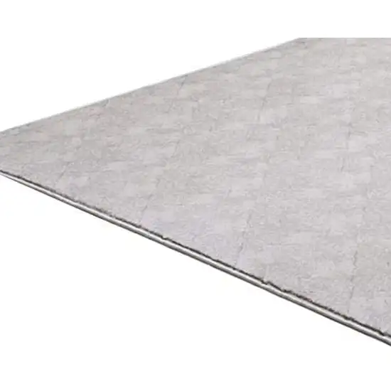 Gray Distressed Diamonds Area Rug Photo 4