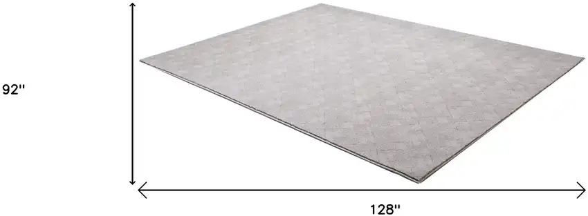 Gray Distressed Diamonds Area Rug Photo 7