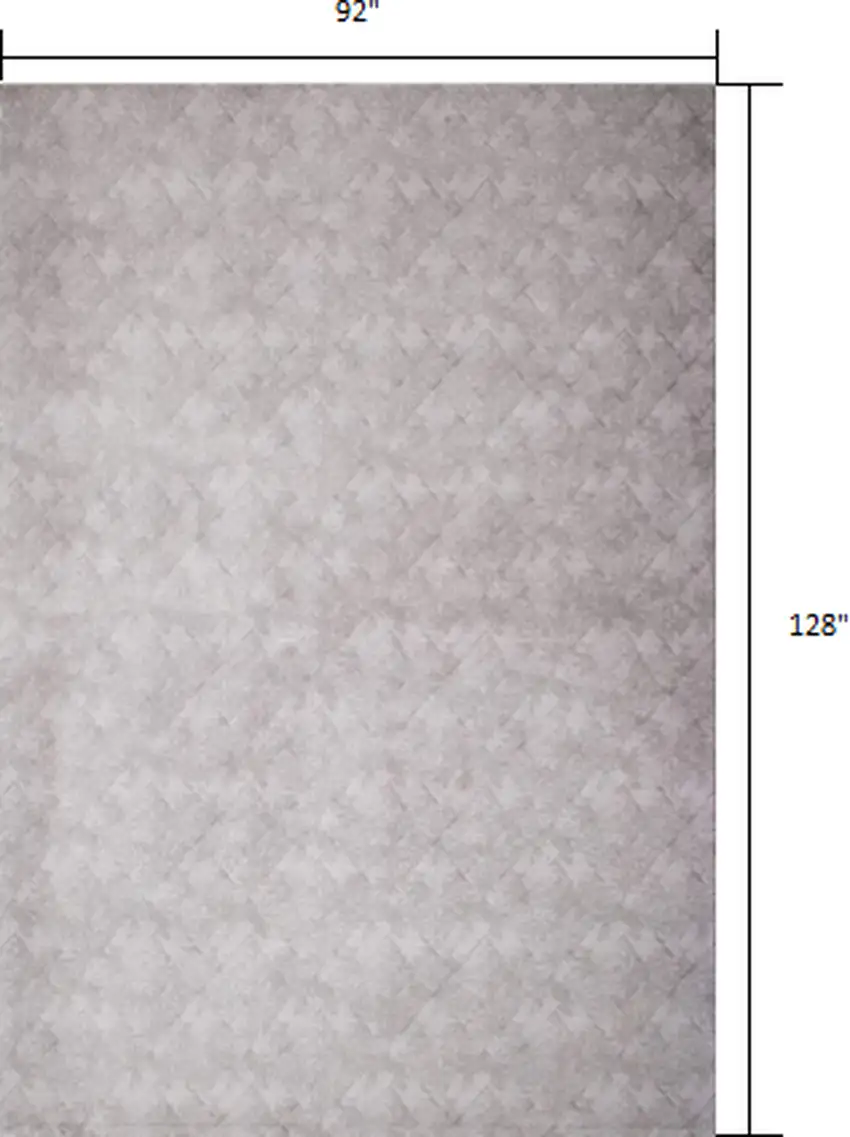 Gray Distressed Diamonds Area Rug Photo 6