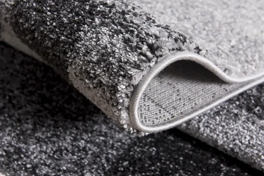 Gray Distressed Geometric Area Rug Photo 8