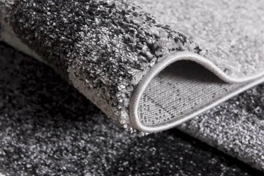 Gray Distressed Geometric Area Rug Photo 6