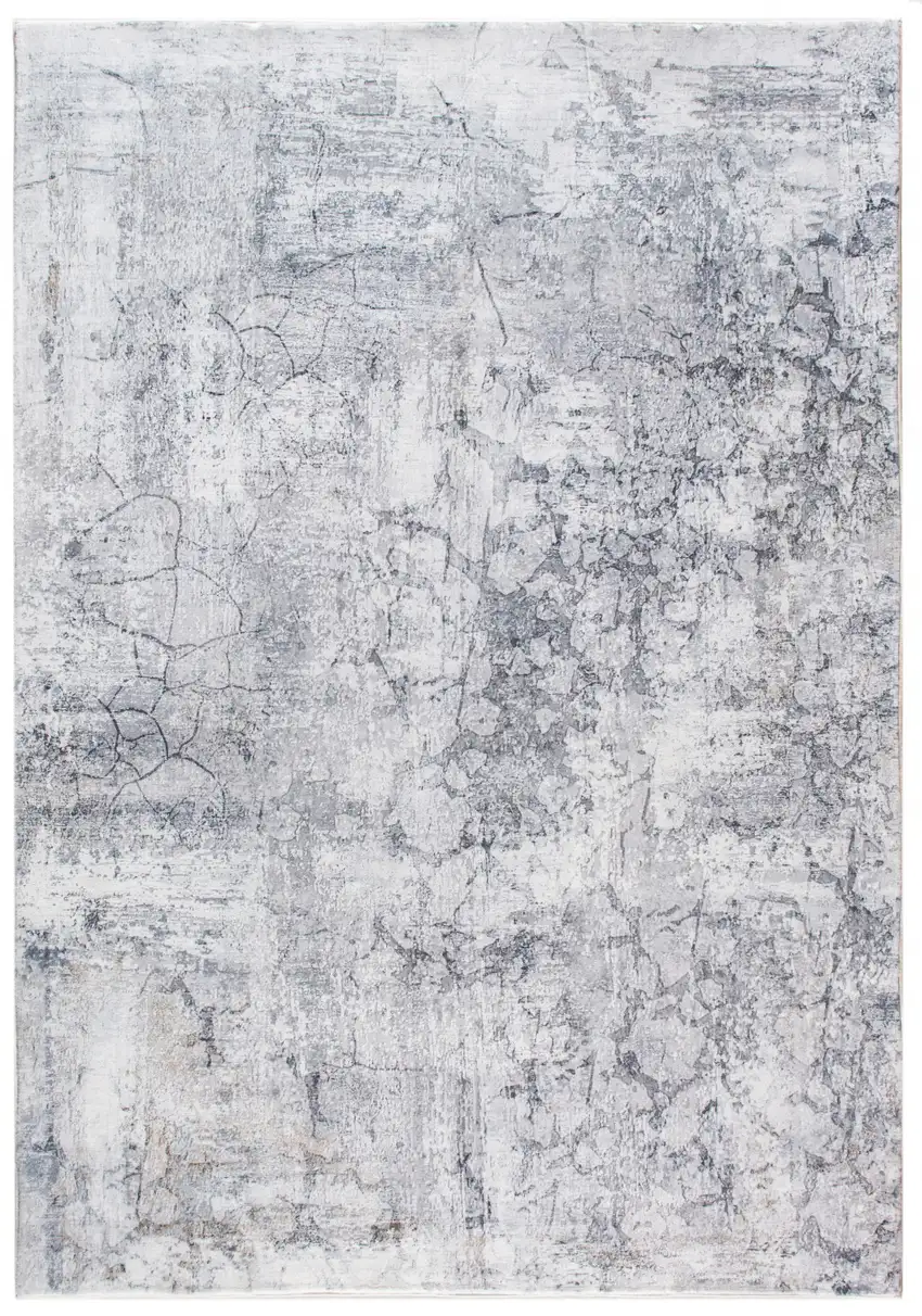 Gray Abstract Area Rug Photo 9