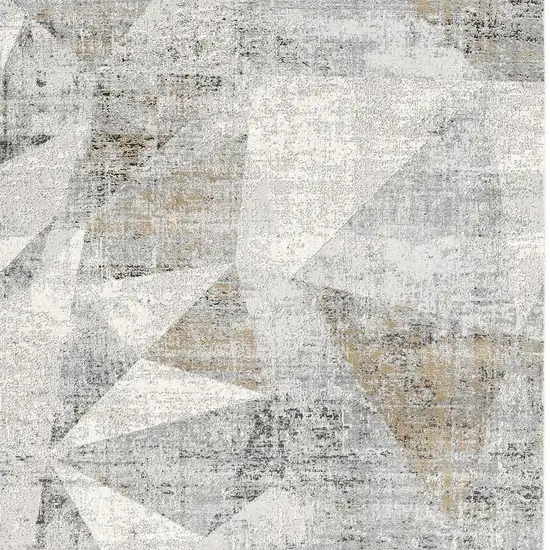 Gray Distressed Prism Modern Area Rug Photo 4