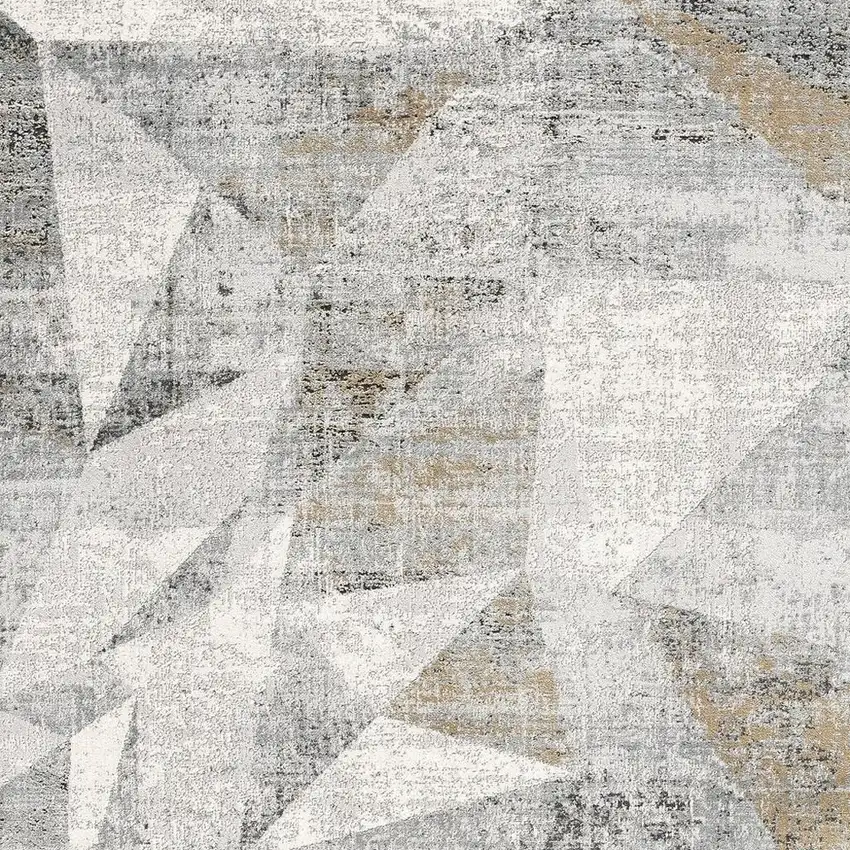 Gray Distressed Prism Modern Area Rug Photo 5