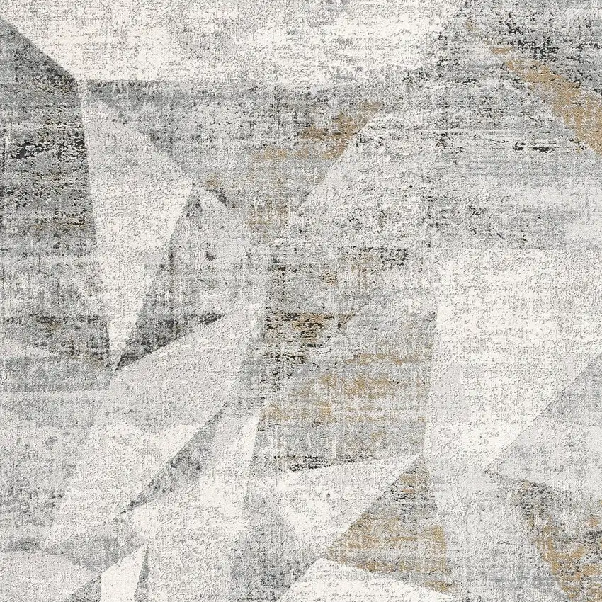 Gray Distressed Prism Modern Area Rug Photo 3