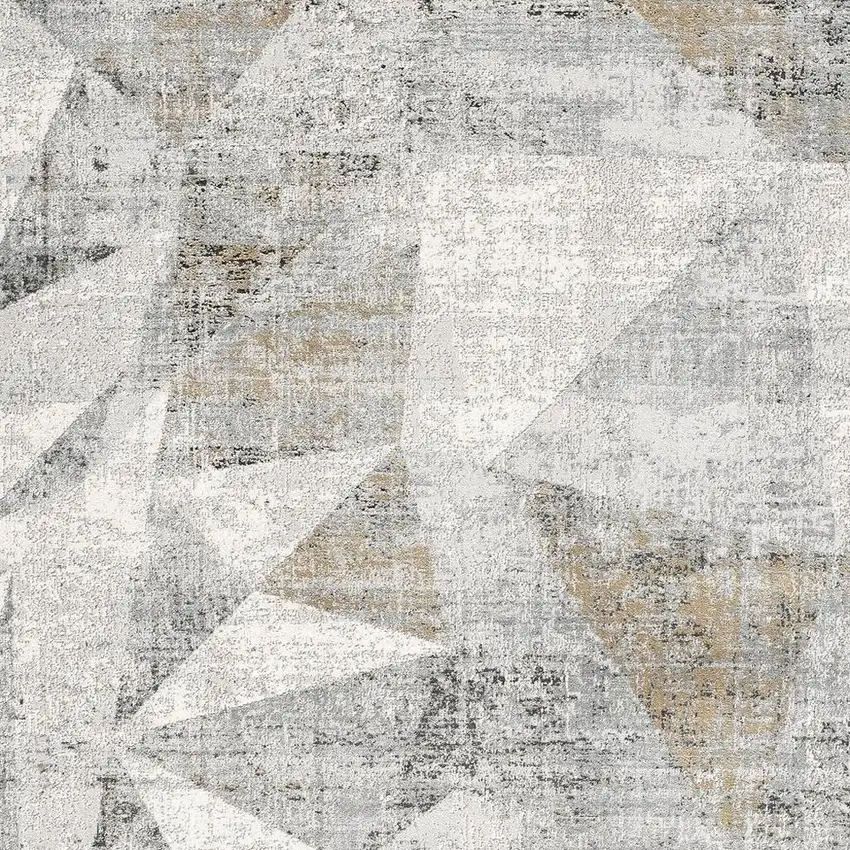 Gray Distressed Prism Modern Area Rug Photo 5