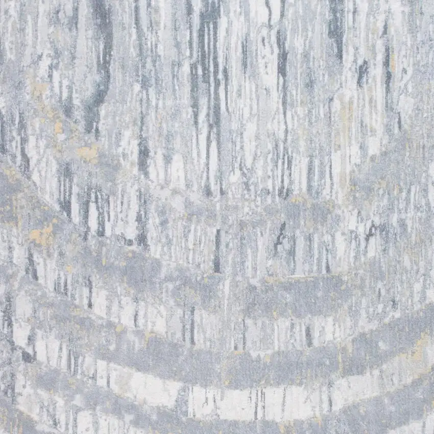 Gray And Ivory Abstract Area Rug Photo 6
