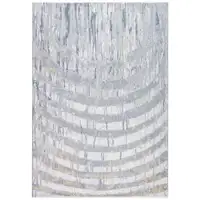 Photo of Gray Distressed Steps Abstract Area Rug