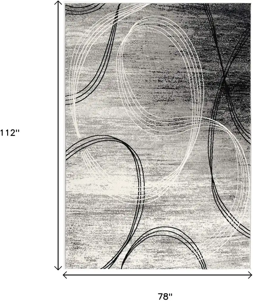 Gray Abstract Dhurrie Area Rug Photo 3