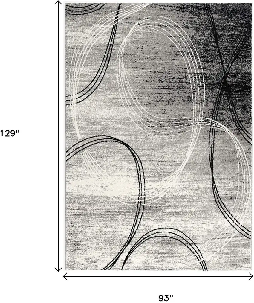 Gray Abstract Dhurrie Area Rug Photo 3