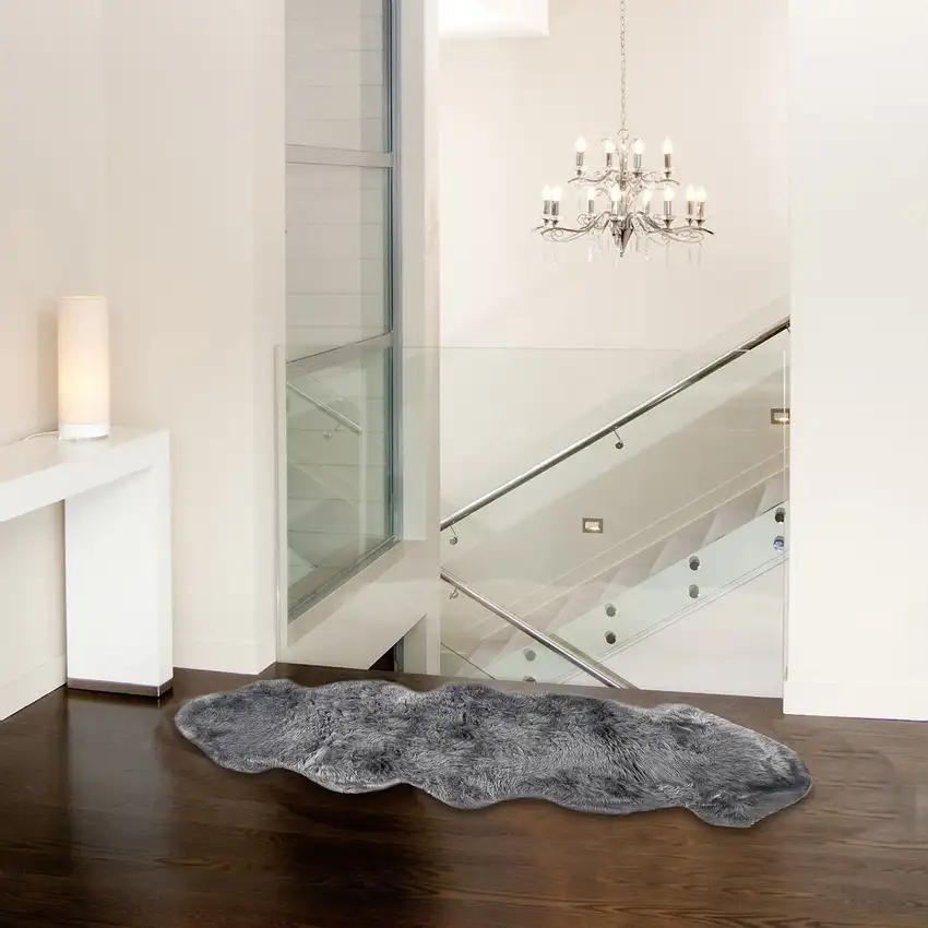Gray Double Sheepskin - Area Rug Photo 5