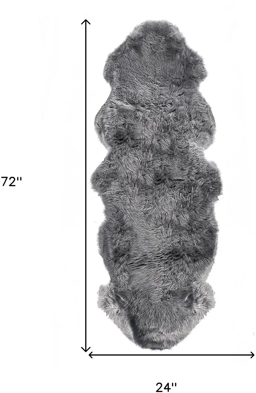 Grey Animal Print Area Rug Photo 8