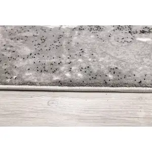 Photo of Gray Faded Filigree Pattern Area Rug