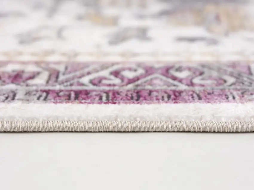 Gray Faded Tribal Motifs Area Rug Photo 9