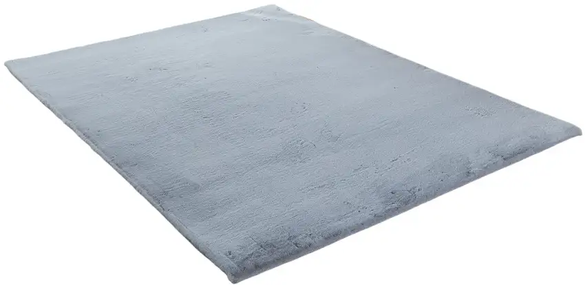 Gray Faux Fur Shag Non Skid Area Rug Photo 1
