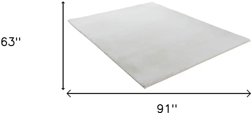 Gray Faux Fur Shag Non Skid Area Rug Photo 8
