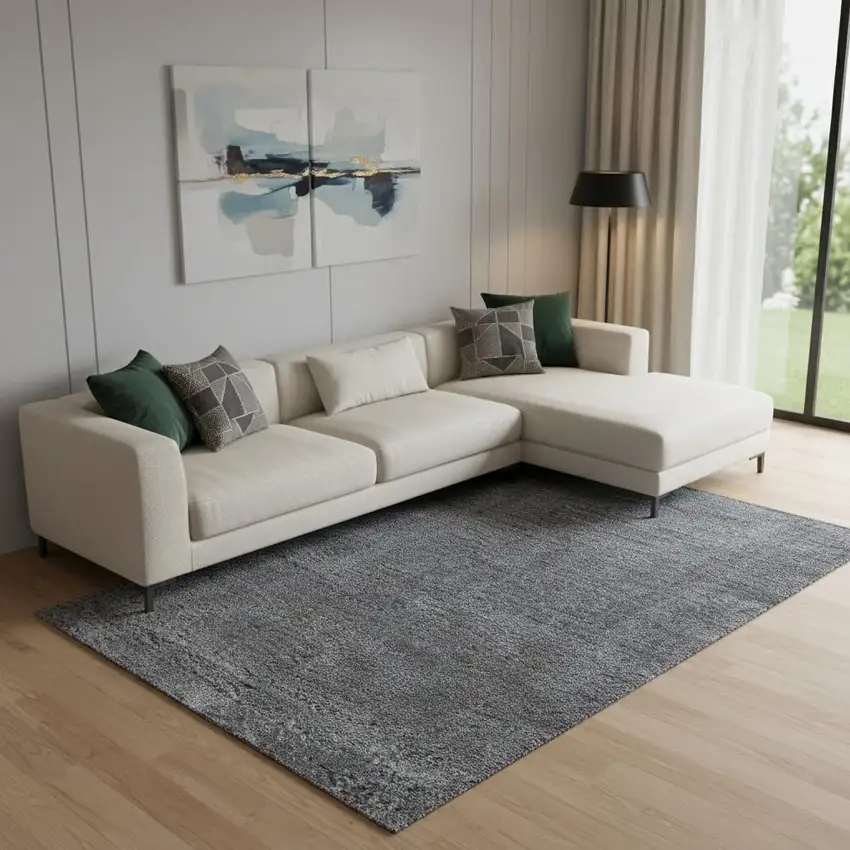 Gray Flatweave Area Rug Photo 2