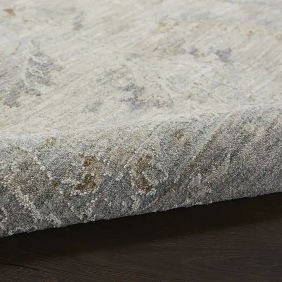 Gray Floral Area Rug Photo 8