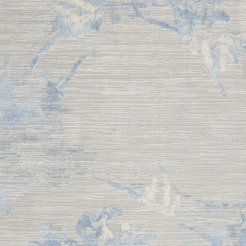 Gray Floral Area Rug Photo 8