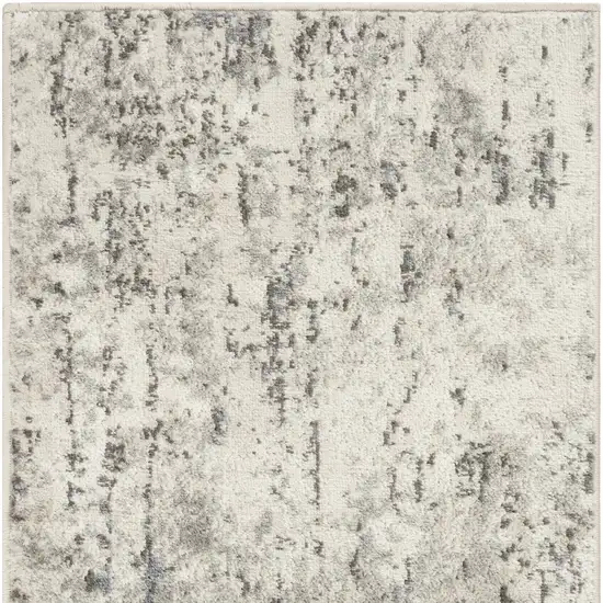 Gray Floral Area Rug Photo 5