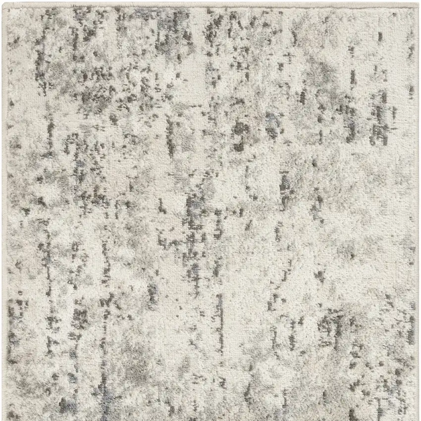 Gray Floral Area Rug Photo 5