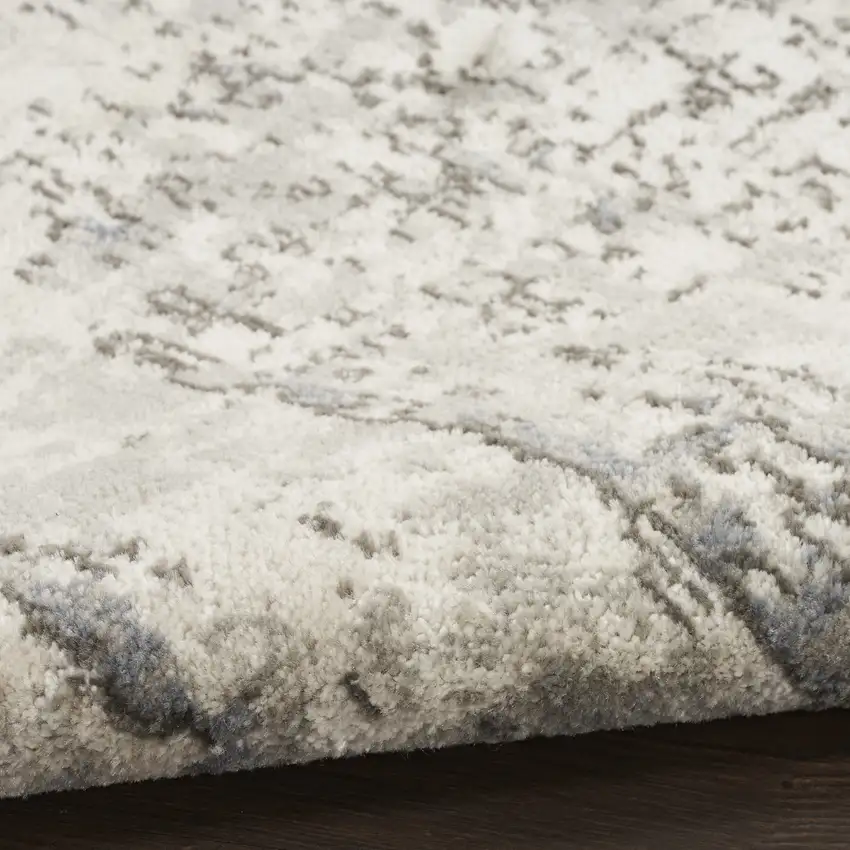 Gray Floral Area Rug Photo 8